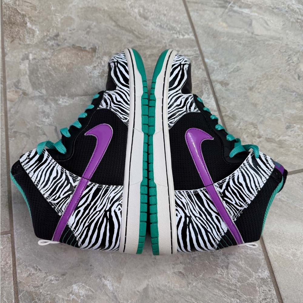 Nike Dunk 6.0 Premium High Liquid City Liberty Zebra Sky Rare - Picture 9 of 11